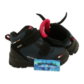 American Club Softshell Boys cu o membrană albastră navă WT70 negru 4
