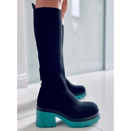 PA1 Ciorapi de sus Duff Blue negru multicolor verde 1 PA1 Ciorapi de sus Duff Blue negru multicolor verde 1