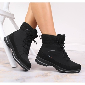 Cizme de zăpadă impermeabile pentru trekking American Club negru 1 Cizme de zăpadă impermeabile pentru trekking American Club negru 1