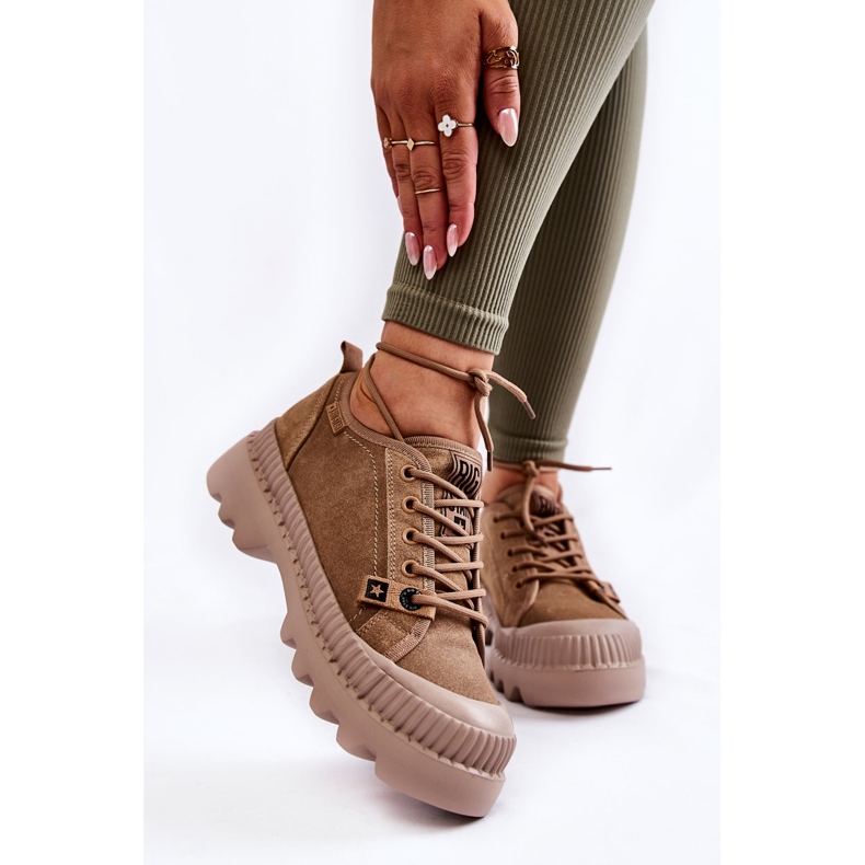 Pantofi Sport din piele intoarsa Big Star KK274511 Bej 1