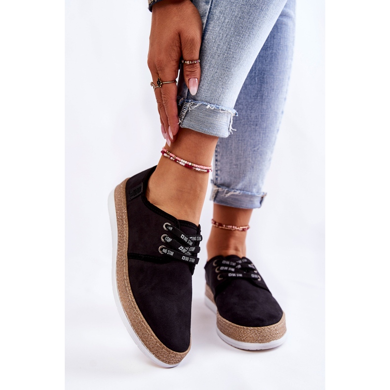 Pantofi de damă cu spumă cu memorie Big Star KK276004 Negri negru 1