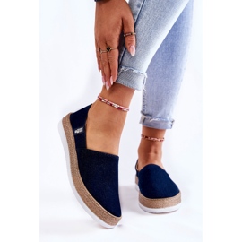 Pantofi de damă Slip On Big Star KK276009 Bleumarin albastru 1
