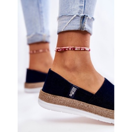 Pantofi de damă Slip On Big Star KK276009 Bleumarin albastru 4