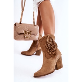 Cizme din piele intoarsa dama Lewski Shoes 2808 / L Bej 2 Cizme din piele intoarsa dama Lewski Shoes 2808 / L Bej 2