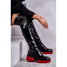 PS1 Cizme de damă patentate Black Callen negru 4