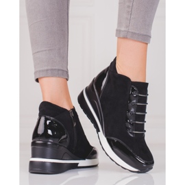 W. Potocki Cizme sport de dama Potocki cu izolatie negru 1