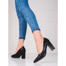 Pompe pentru femei pe stâlpul negru Shelovet 1