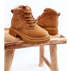 Cizme calde pentru copii Camel Cheddy maro 2