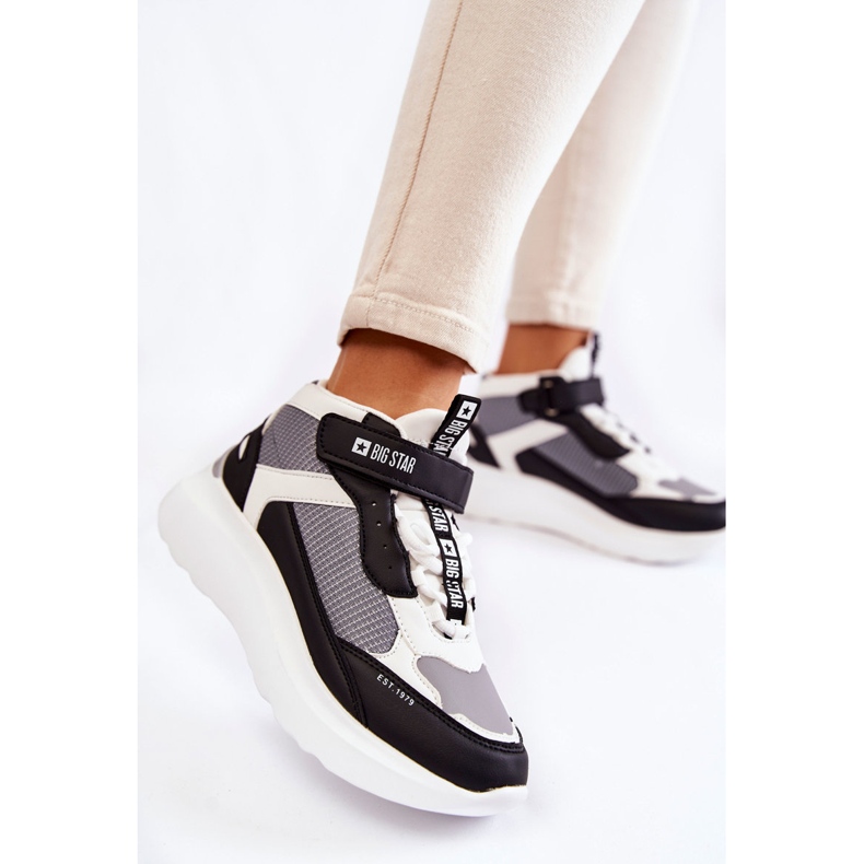 Pantofi sport de damă cu sistem de spumă cu memorie Big Star KK274405 alb 1