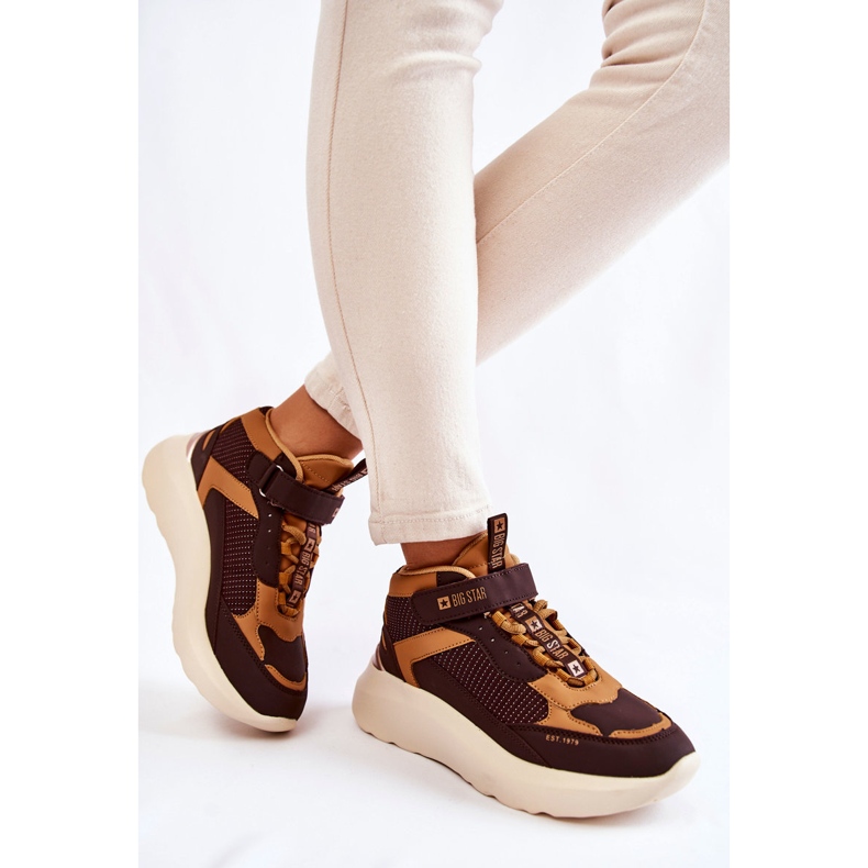 Pantofi Sport dama Sistem de spuma cu memorie Big Star KK274404 Maro 1