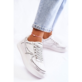 Vinceza Pantofi sport de damă albi Solveig 1