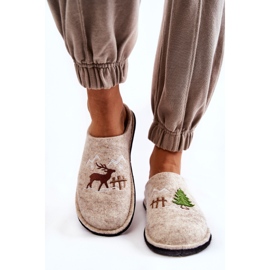 Papuci de casă Big Star KK276016 Bej 2