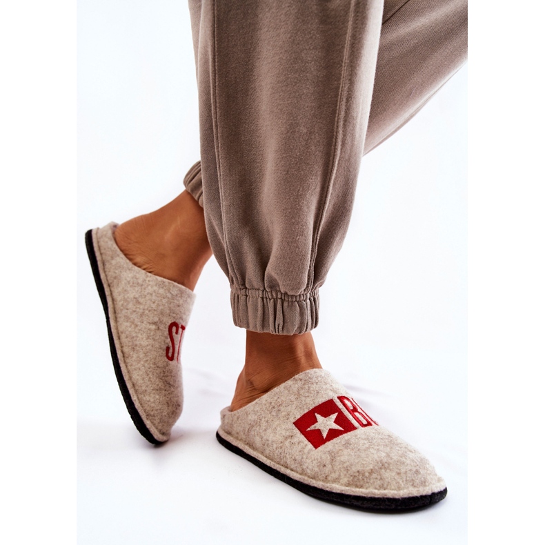 Papuci de casă Big Star KK276021 Bej 2
