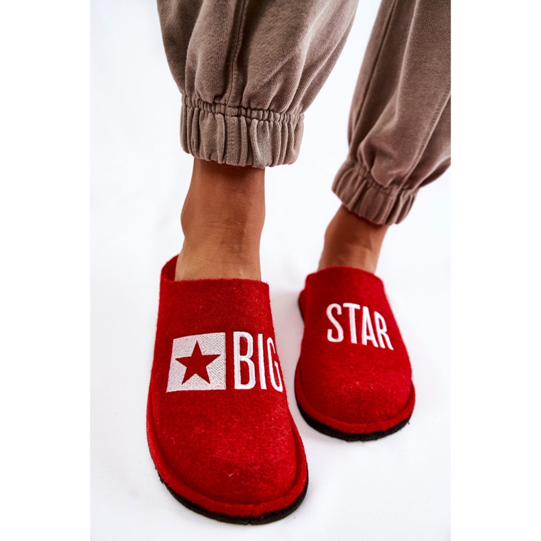 Papuci de casă Big Star KK276022 Roșu roşu 2