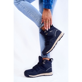 Pantofi de trekking înalți pentru damă Big Star KK274611 Bleumarin albastru 2