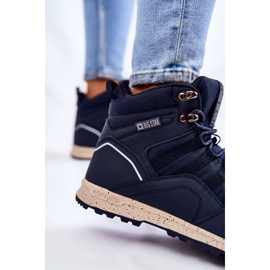 Pantofi de trekking înalți pentru damă Big Star KK274611 Bleumarin albastru 3
