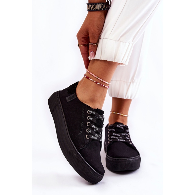 Pantofi de damă cu sistem de spumă cu memorie Big Star KK276001 Negri negru 1