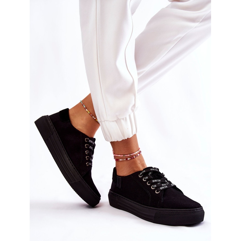 Pantofi de damă cu sistem de spumă cu memorie Big Star KK276001 Negri negru 2