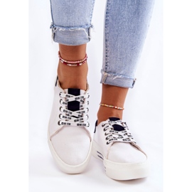 Pantofi de damă cu sistem de spumă cu memorie Big Star KK276002 alb 2 Pantofi de damă cu sistem de spumă cu memorie Big Star KK276002 alb 2