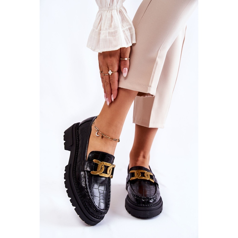 Pantofi din piele de damă La.Fi 210031B-XC Negru 1