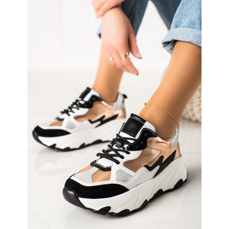 W. Potocki Pantofi de modă Potocki multicolor de aur 1