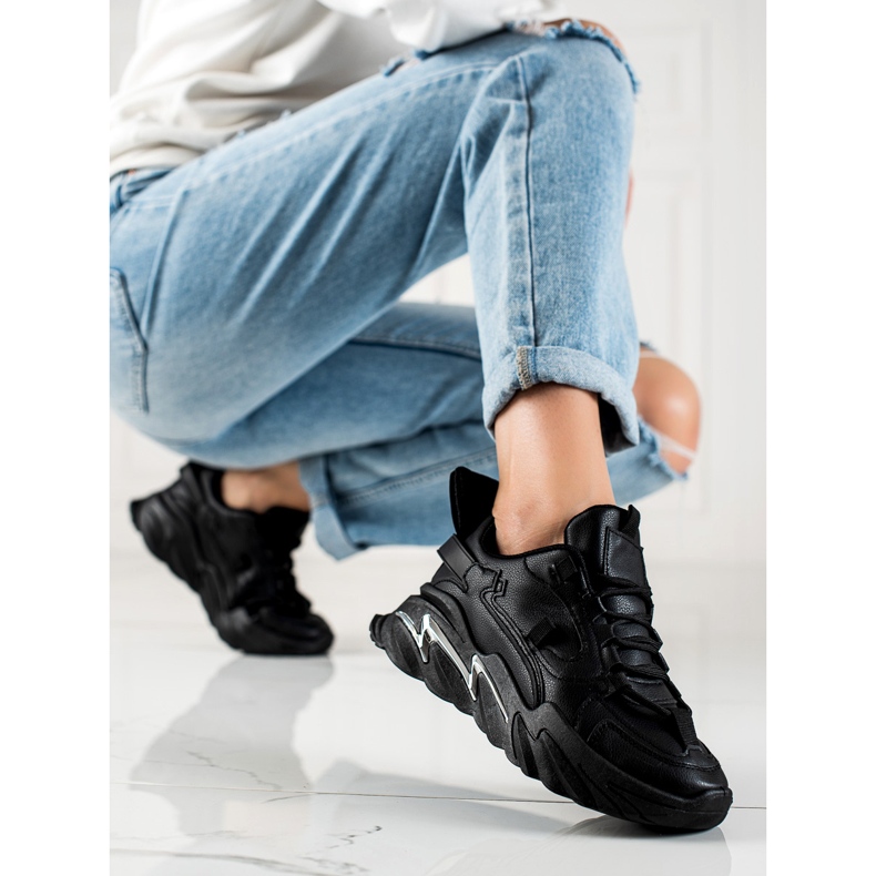 W. Potocki Pantofi negri Potocki negru 1