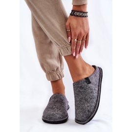 Papuci Classic Fet pentru femei Big Star KK276014 Gri 1