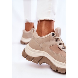 Pantofi de trekking damă Trappers Memory Foam Big Star Bej KK274363 6