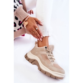 Pantofi de trekking damă Trappers Memory Foam Big Star Bej KK274363 8