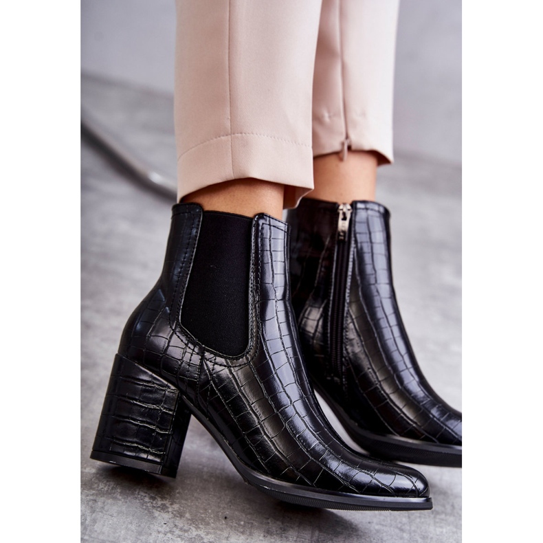 PL4 Cizme din piele de șarpe La.Fi 260038B-XC Negru 260038B-XC 5