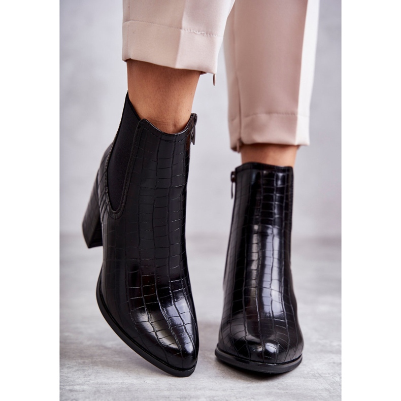 PL4 Cizme din piele de șarpe La.Fi 260038B-XC Negru 260038B-XC 1