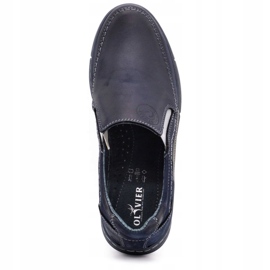 Olivier Pantofi mocasini pentru bărbați 283GT, bleumarin albastru 4