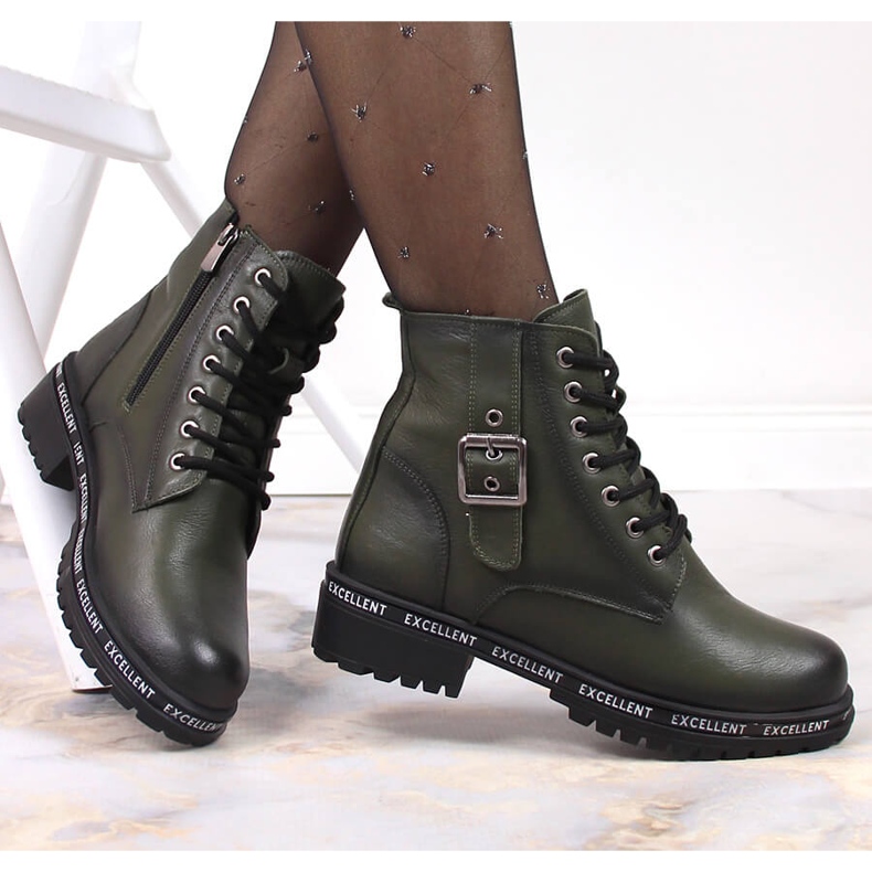 Cizme verzi pentru femei cizme izolate T.Sokolski verde 1