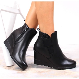 Negru Ghete cu pană calde de damă Negru Filippo PAW386 1