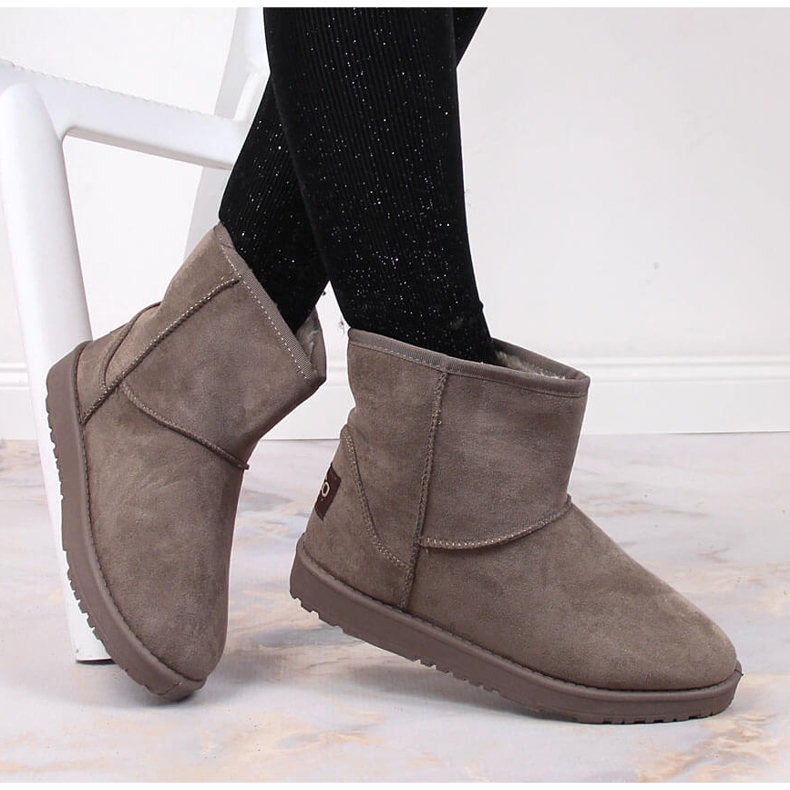 News Cizme damă Eskimo, izolată din piele intoarsa NOUTATI maro 1