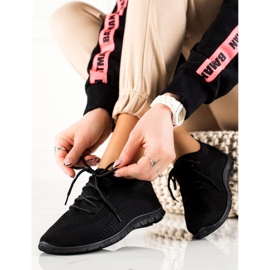 TRENDI Încălțăminte sport cu șiret negru 1