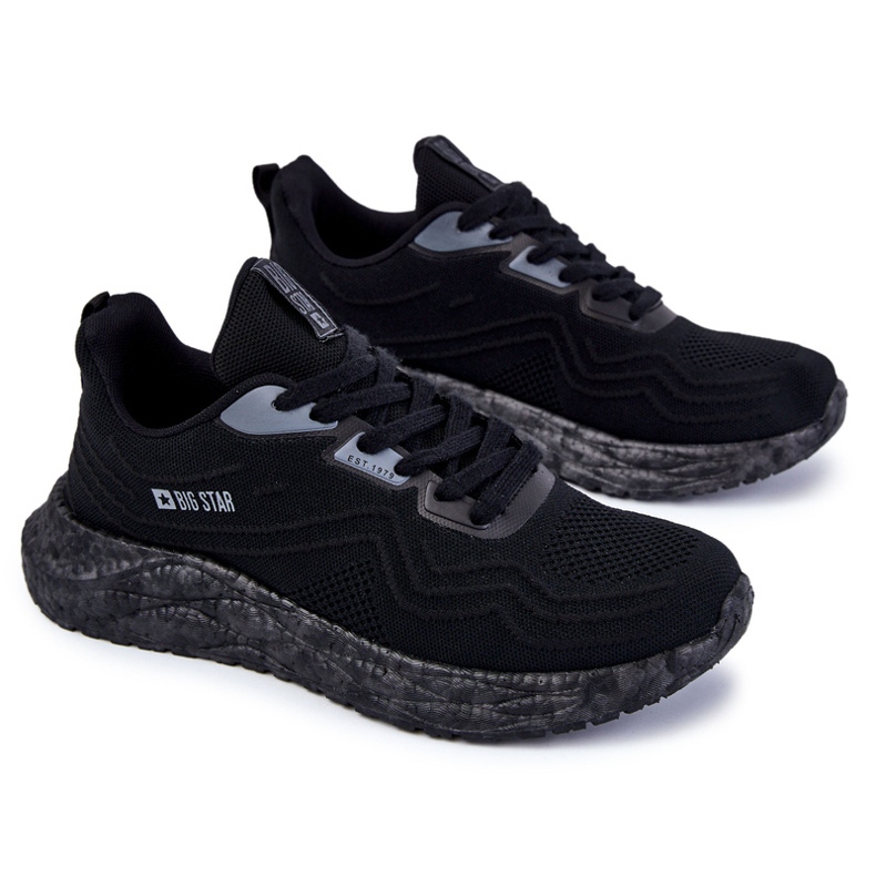 Pantofi sport ușoare pentru bărbați Big Star KK174018 Negru 2