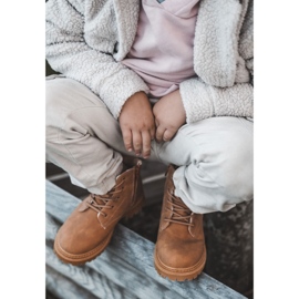Cizme calde pentru copii Camel Cheddy maro 1