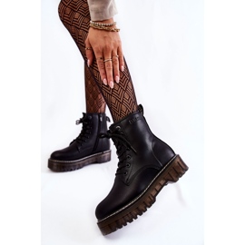 Cizme de dama cu fermoar Big Star KK274537 Negru 2