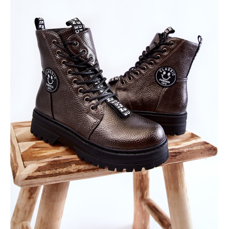 Cizme calde pentru copii Trappers Gri închis Conley maro 2 Cizme calde pentru copii Trappers Gri închis Conley maro 2