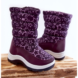 PE1 Cizme de zapada pentru copii Warm Purple Terra violet 1
