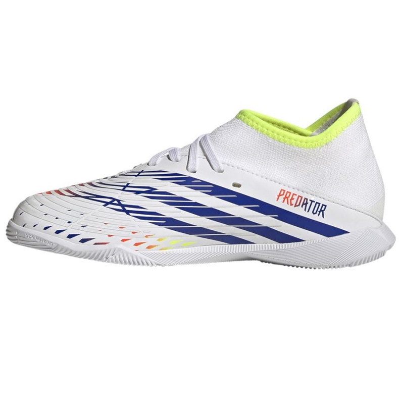 Ghete de fotbal Adidas Predator Edge.3 In Jr GV8509 alb alb 1