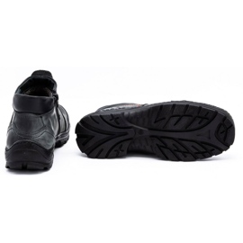 Olivier Cizme de iarnă pentru bărbați din piele 352MP gri 2 Olivier Cizme de iarnă pentru bărbați din piele 352MP gri 2