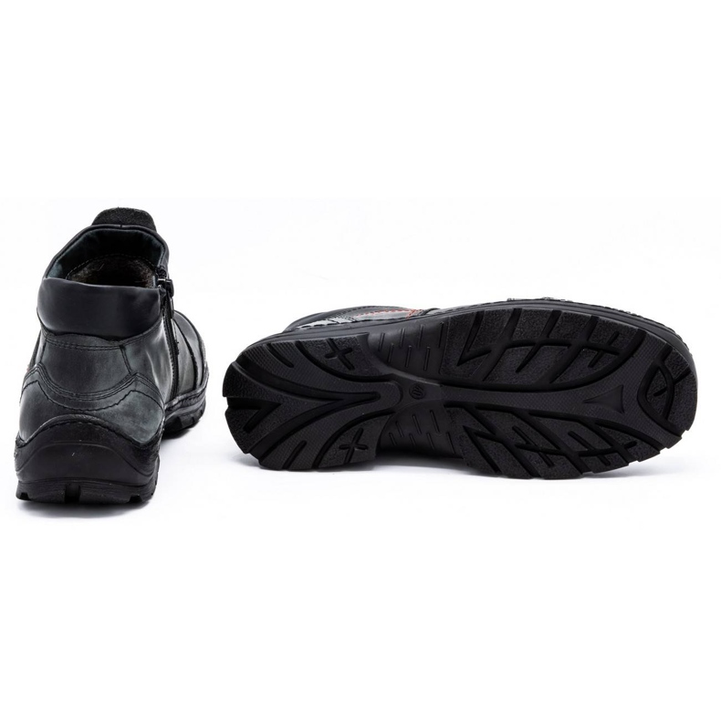 Olivier Cizme de iarnă pentru bărbați din piele 352MP gri 2 Olivier Cizme de iarnă pentru bărbați din piele 352MP gri 2