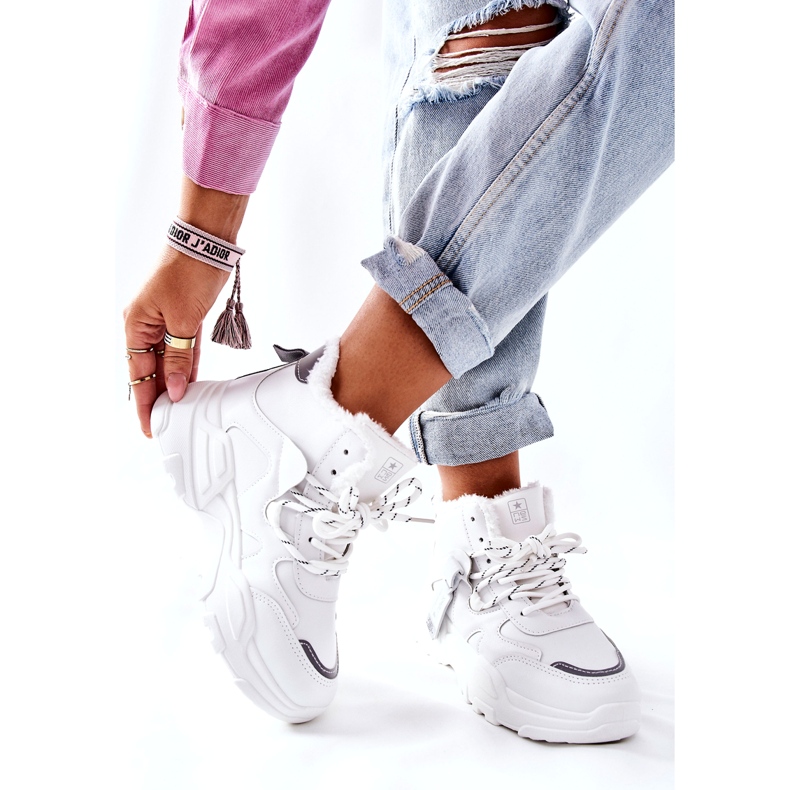 News Pantofi de damă albi caldi Snow Kaphia 21BT26-4356 4