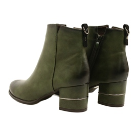 Cizme la modă pentru femei Olive M.Daszyński SA125A-2 multicolor verde 3 Cizme la modă pentru femei Olive M.Daszyński SA125A-2 multicolor verde 3