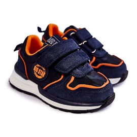 Pantofi Sport Copii Sistem Velcro Memory Foam Big Star KK374183 Bleumarin albastru 1