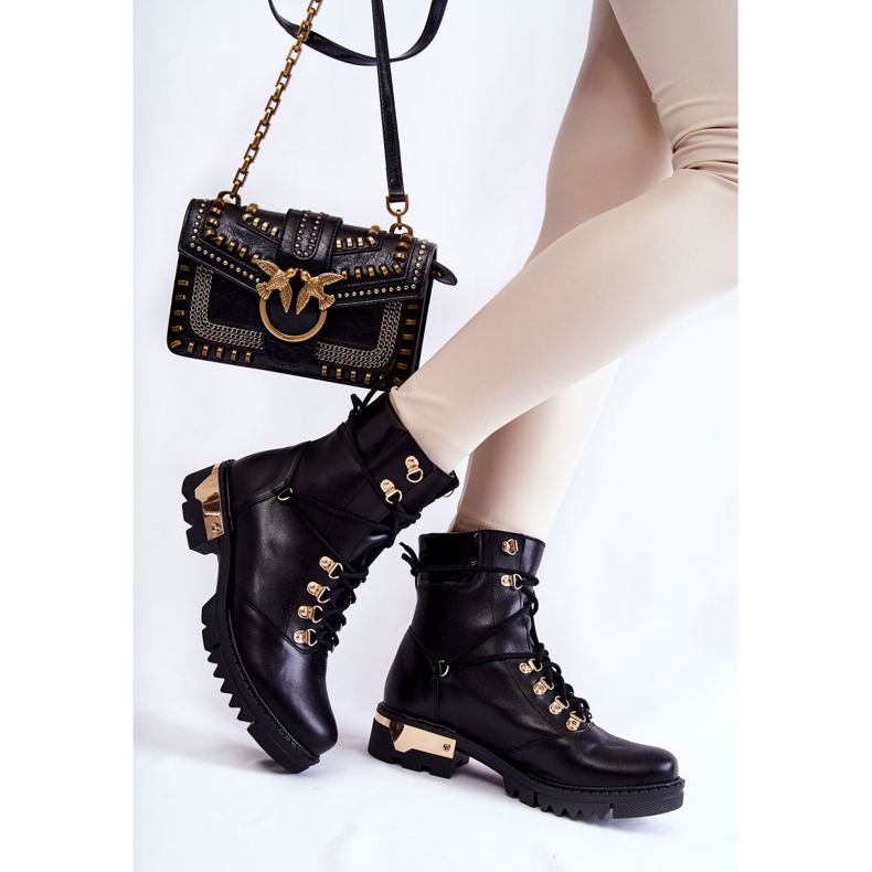 Workery Lewski Shoes 3243 Cizme negre negru 2