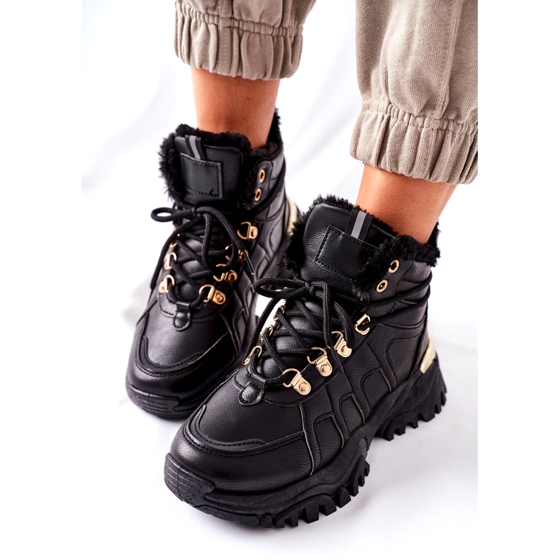 BM Cizme calde negre de damă Hareshaw HF218 negru 1