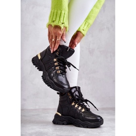 BM Cizme calde negre de damă Hareshaw HF218 negru 3